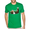 Free Shipping Men's Feed the Bunnies Bears Funny Easter Holiday Crewneck Short Sleeve T-Shirt Bunny Rabbit Funny Egg Hunt Spring Gift Tee