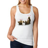 Free Shipping Women's Feed the Bunnies Bears Funny Easter Holiday Racer-Back Tank-Top Bunny Rabbit Funny Egg Hunt Spring Gift