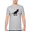 Free Shipping Men's Rawr T-Rex Dinosaur Easter Holiday Crewneck Short Sleeve T-Shirt Bunny Rabbit Funny Egg Hunt Spring Gift Cute Tee