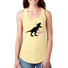 Free Shipping Women's Rawr T-Rex Dinosaur Easter Holiday Racer-Back Tank-Top Bunny Rabbit Funny Egg Hunt Spring Gift Cute Tee