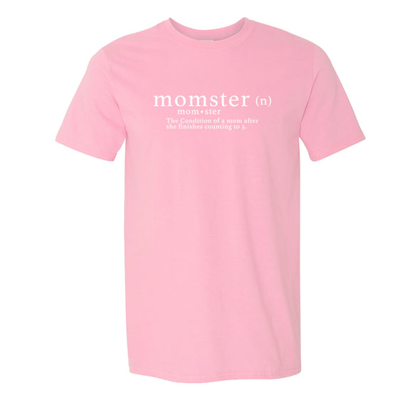 Free Shipping Men's Momster Mom Funny Mother's Day Crewneck Short Sleeve T-Shirt Birthday Gift Spring Aunt Nana Mother Grandma Tee