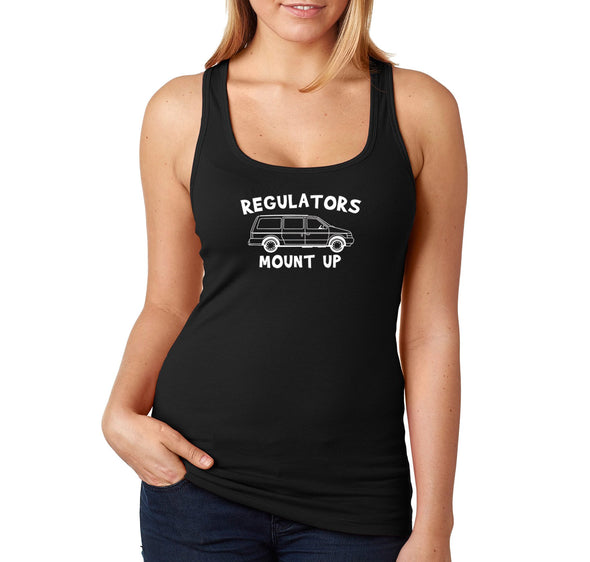 Free Shipping Women's Regulators Mount Up Mini Van Mom Mother's Day Racer-back Tank-Top Birthday Gift Spring Aunt Nana Mother Grandma Tee