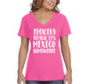 Free Shipping Women's Tequila It's Mexico Somewhere Cinco De Mayo Spring Break V-Neck Short Sleeve T-Shirt Birthday Gift Summer Party
