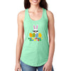 Free Shipping Women's Eggspert Hunter Video Game Easter Holiday Racer-Back Tank-Top Bunny Rabbit Funny Egg Hunt Spring Gift