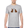 Free Shipping Men's Chocolate Bunnies Talking Funny Easter Holiday Crewneck Short Sleeve T-Shirt Bunny Rabbit Funny Egg Hunt Spring Gift Tee
