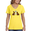 Free Shipping Women's Chocolate Bunnies Talking Funny Easter Holiday V-Neck Short Sleeve T-Shirt Bunny Rabbit Funny Egg Hunt Spring Gift Tee