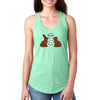 Free Shipping Women's Chocolate Bunnies Talking Funny Easter Holiday Racer-Back Tank-Top Bunny Rabbit Funny Egg Hunt Spring Gift