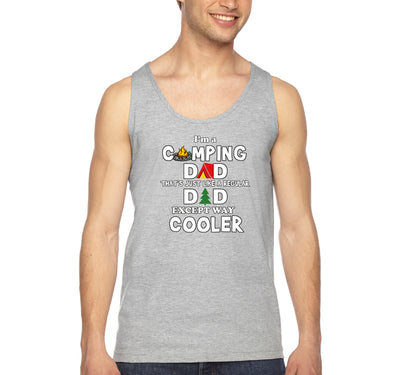 Free Shipping Men's I'm A Camping Dad Father's Day Tank-Top Funny Birthday Gift Husband Grandpa Grandfather Tee