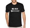 Free Shipping Men's Mr. Fix It Wrench Car Dad Father's Day Crewneck Short Sleeve T-Shirt Funny Birthday Gift Husband Grandpa Grandfather Tee