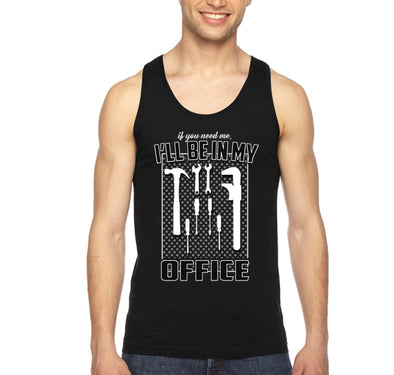 Free Shipping Men's I Will Be in My Office Mechanic Tools Dad Father's Day Tank-Top Funny Birthday Gift Husband Grandpa Grandfather Tee