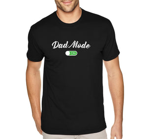 Free Shipping Men's Dad Mode On Father's Day Crewneck Short Sleeve T-Shirt Funny Birthday Gift Husband Grandpa Grandfather Tee