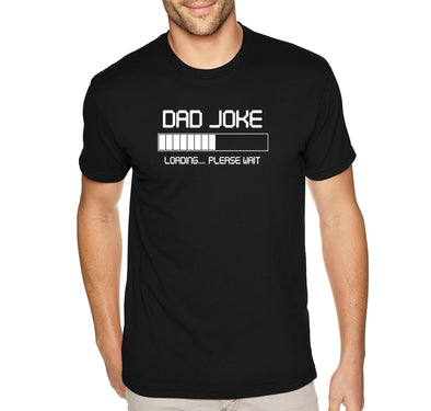 Free Shipping Men's Dad Joke Loading Dad Father's Day Crewneck Short Sleeve T-Shirt Funny Birthday Gift Husband Grandpa Grandfather Tee