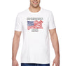 Free Shipping Men's American Dad Flag USA Father's Day Crewneck Short Sleeve T-Shirt Funny Birthday Gift Husband Grandpa Grandfather Tee