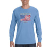 Free Shipping Men's American Dad Flag USA Father's Day Long Sleeve T-Shirt Funny Birthday Gift Husband Grandpa Grandfather Tee
