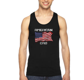 Free Shipping Men's American Dad Flag USA Father's Day Tank-Top Funny Birthday Gift Husband Grandpa Grandfather Tee