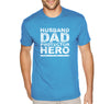 Free Shipping Men's Husband Dad Protector Hero Father's Day Crewneck Short Sleeve T-Shirt Funny Birthday Gift Grandpa Grandfather