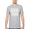 Free Shipping Men's Husband Dad Protector Hero Father's Day Crewneck Short Sleeve T-Shirt Funny Birthday Gift Grandpa Grandfather