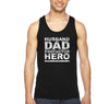 Free Shipping Men's Husband Dad Protector Hero Father's Day Tank-Top Funny Birthday Gift  Grandpa Grandfather Tee