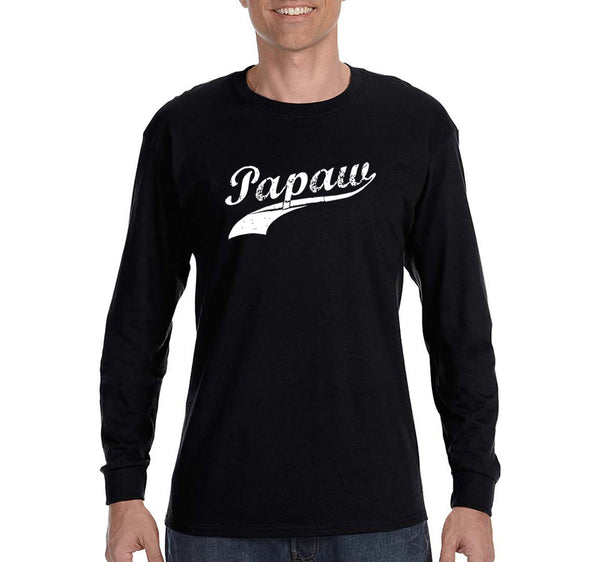 Free Shipping Men's Pop Papaw Dad Father's Day Long Sleeve T-Shirt Funny Birthday Gift Husband Grandpa Grandfather Tee