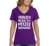 Free Shipping Women's Tequila It's Mexico Somewhere Cinco De Mayo Spring Break V-Neck Short Sleeve T-Shirt Birthday Gift Summer Party