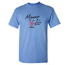 Free Shipping Men's Mamma Mama For Life XoXo Heart Mother's Day Crewneck Short Sleeve T-Shirt Birthday Gift Aunt Nana Mother Grandma Tee