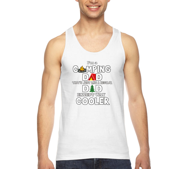Free Shipping Men's I'm A Camping Dad Father's Day Tank-Top Funny Birthday Gift Husband Grandpa Grandfather Tee