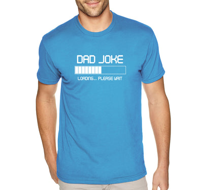 Free Shipping Men's Dad Joke Loading Dad Father's Day Crewneck Short Sleeve T-Shirt Funny Birthday Gift Husband Grandpa Grandfather Tee