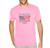 Free Shipping Men's American Dad Flag USA Father's Day Crewneck Short Sleeve T-Shirt Funny Birthday Gift Husband Grandpa Grandfather Tee