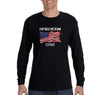 Free Shipping Men's American Dad Flag USA Father's Day Long Sleeve T-Shirt Funny Birthday Gift Husband Grandpa Grandfather Tee