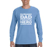 Free Shipping Men's Husband Dad Protector Hero Father's Day Long Sleeve T-Shirt Funny Birthday Gift Grandpa Grandfather Tee