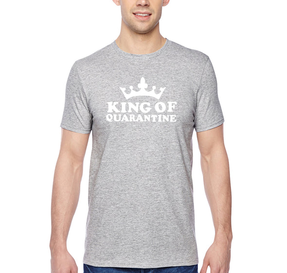 XtraFly Apparel Men's Tee Social Distance King Of Quarantine Social Distancing Crewneck T-shirt