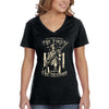 XtraFly Apparel Women's 2nd Amendment Fighting Terrorism Freedom Rights Tee Gift V-Neck T-shirt