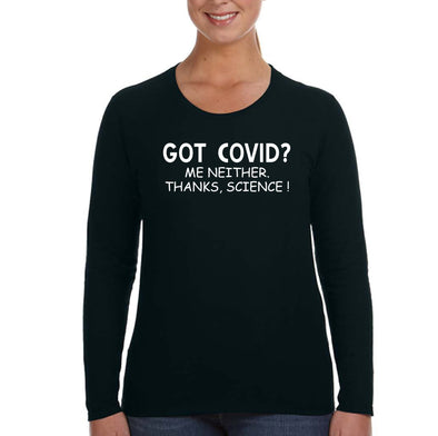 XtraFly Apparel Women&#39;s Vaccinated Vaxx Thanks Science Long Sleeve T-Shirt