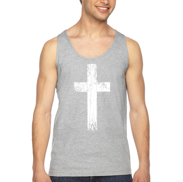 XtraFly Apparel Men&#39;s Cross Crucifix Religious Jesus Christ God Church Christian Catholic Bible Faith Protestant Tanktop