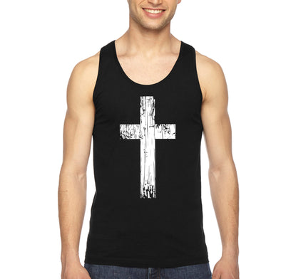 XtraFly Apparel Men&#39;s Cross Crucifix Religious Jesus Christ God Church Christian Catholic Bible Faith Protestant Tanktop