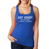 XtraFly Apparel Women&#39;s Vaccinated Vaxx Thanks Science Racerback