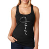 XtraFly Apparel Women&#39;s Jesus Christ God Cross Crucifix Religious Faith Christian Catholic Protestant Church Bible Racerback