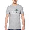 XtraFly Apparel Men&#39;s Tee Tiger Shark Great White Hammer Head Mako Blue Fish Fishing Ocean Sea Swimming Fisherman Beach Crewneck T-shirt
