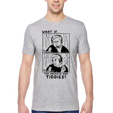 XtraFly Apparel Men&#39;s Tee Rockets Had Tiddies Elon Musk Blunt 420 Aerospace Engineer Nerd Geek Space Ship Force Mars Moon Crewneck T-shirt