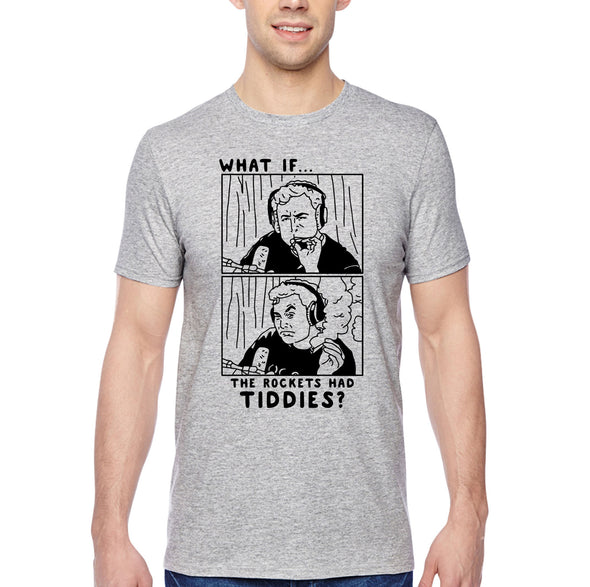 XtraFly Apparel Men&#39;s Tee Rockets Had Tiddies Elon Musk Blunt 420 Aerospace Engineer Nerd Geek Space Ship Force Mars Moon Crewneck T-shirt