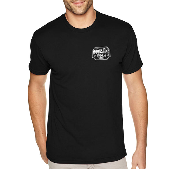 XtraFly Apparel Men&#39;s Tee Moonshine Whiskey Moonshiners Popcorn Shine Country Prohibition Brewery Brewing Drinking Beer Crewneck T-shirt