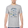 XtraFly Apparel Men&#39;s Tee Saltwater Records Albacore King Mackerel Blue Marlin Amberjack Great Barracuda Swordfish Sailfish Crewneck T-shirt