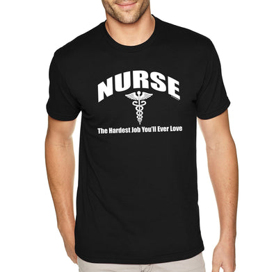 XtraFly Apparel Men&#39;s Tee Nurse RN Essential Health Care Worker Vaccine Hospital Hero Medical Medicine Crewneck T-shirt