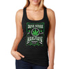 XtraFly Apparel Women&#39;s Dank Nuggs Marijuana Dispensary Weed 420 Stoner Cannabis Bong Blunt Smoke Pot Kush Bud Joint Dope MJ Bong Racerback