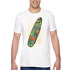 XtraFly Apparel Men&#39;s Tee Beach Surfboard Surf&#39;s Up Surfer Surfing Tiki Hawaii Tropical Vacation Summer Flamingo Palm Trees Crewneck T-shirt
