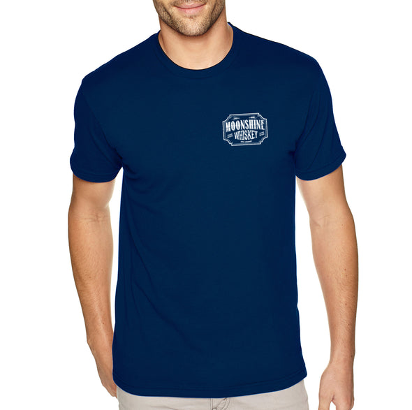 XtraFly Apparel Men&#39;s Tee Moonshine Whiskey Moonshiners Popcorn Shine Country Prohibition Brewery Brewing Drinking Beer Crewneck T-shirt
