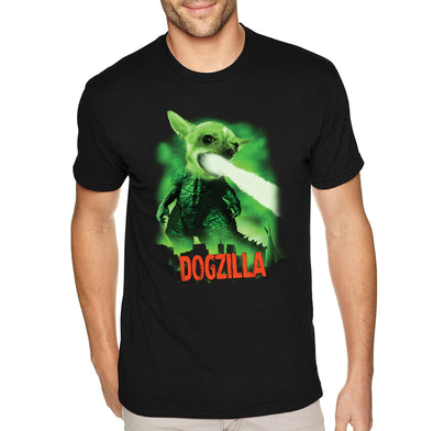 XtraFly Apparel Men&#39;s Tee Dogzilla Dog Animal Pet Puppy Chihuahua Monster Creature Japan Japanese Tokyo Anime Crewneck T-shirt