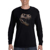 XtraFly Apparel Men&#39;s T-Rex Skull Dinosaur Fossil Skeleton Artifact Ancient Prehistoric Animal Tyrannosaurus Triceratops Long Sleeve T-Shirt