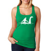 XtraFly Apparel Women&#39;s Loch Ness Monster Bigfoot Sasquatch Yeti Mythical Creature Legend Legendary Nessie Dinosaur Lockness Myth Racerback