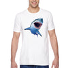 XtraFly Apparel Men&#39;s Tee Sharky Great White Shark Swim Swimming Fish Fishing Diving Boating Beach Mako Blue Tiger Bull Sea Crewneck T-shirt